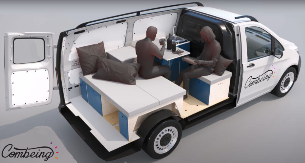Aménagement van installé pour transformer un Jumpy en Van aménagé